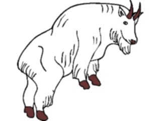 Sticker Custom Preview Image #025001 Animals Land Animals Mountain Goat02