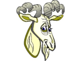 Sticker Custom Preview Image #025002 Animals Land Animals Mountain Goat03