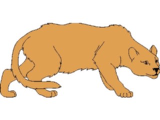Sticker Custom Preview Image #025010 Animals Land Animals Mountain Lion