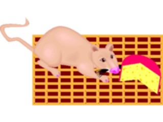 Sticker Custom Preview Image #025032 Animals Land Animals Mouse Cheese2