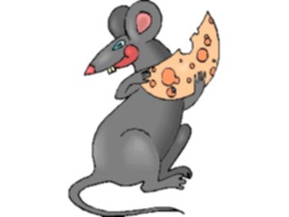 Sticker Custom Preview Image #025033 Animals Land Animals Mouse Cheese3