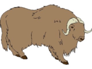Sticker Custom Preview Image #025036 Animals Land Animals Musk Ox1