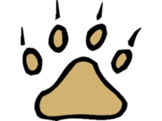 Sticker Custom Preview Image #025089 Animals Land Animals Paw Print