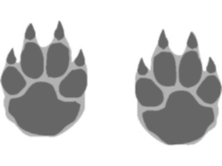 Sticker Custom Preview Image #025091 Animals Land Animals Paw Prints2