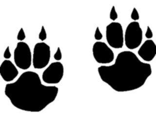 Sticker Custom Preview Image #025092 Animals Land Animals Paw Prints3