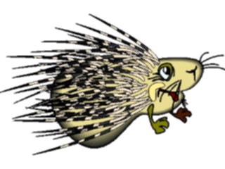 Sticker Custom Preview Image #025104 Animals Land Animals Porcupine2