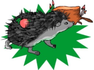 Sticker Custom Preview Image #025107 Animals Land Animals Porcupine5