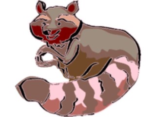 Sticker Custom Preview Image #025168 Animals Land Animals Racoon3