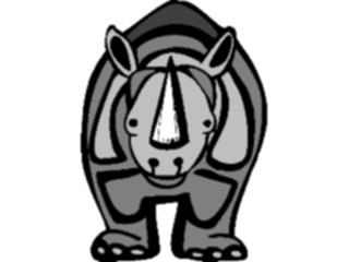 Sticker Custom Preview Image #025207 Animals Land Animals Rhino02