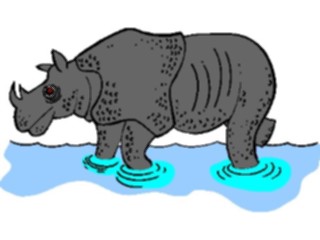 Sticker Custom Preview Image #025208 Animals Land Animals Rhino03