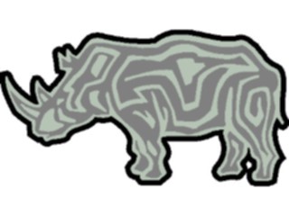 Sticker Custom Preview Image #025209 Animals Land Animals Rhino04