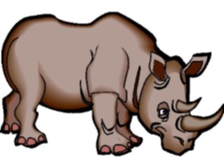 Sticker Custom Preview Image #025212 Animals Land Animals Rhino07