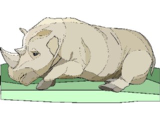 Sticker Custom Preview Image #025213 Animals Land Animals Rhino08
