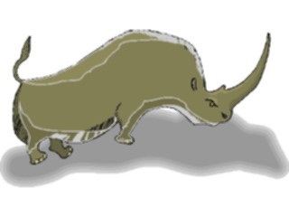 Sticker Custom Preview Image #025221 Animals Land Animals Rhino Prehistoric