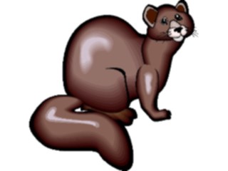 Sticker Custom Preview Image #025225 Animals Land Animals Sable1