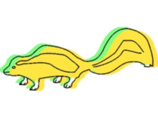 Sticker Custom Preview Image #025245 Animals Land Animals Skunk6