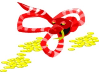 Sticker Custom Preview Image #025292 Animals Land Animals Snakein Knot