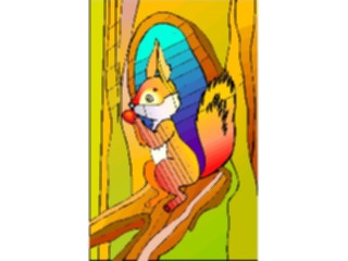 Sticker Custom Preview Image #025324 Animals Land Animals Squirrelin Tree