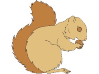 Sticker Custom Preview Image #025326 Animals Land Animals Squirrelwith Acorn2