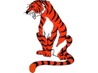 Sticker Custom Preview Image #025360 Animals Land Animals Tiger Growling