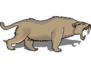 Sticker Custom Preview Image #025362 Animals Land Animals Tiger Saber Toothed