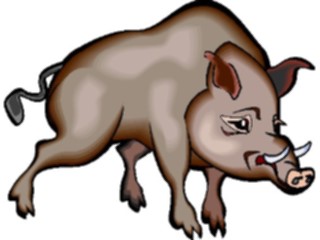 Sticker Custom Preview Image #025397 Animals Land Animals Wild Boar1