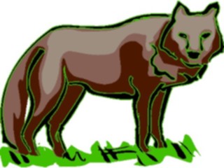 Sticker Custom Preview Image #025407 Animals Land Animals Wolf04