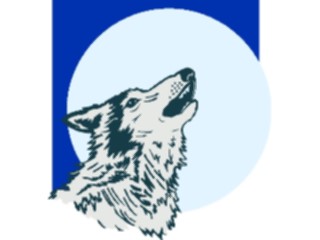 Sticker Custom Preview Image #025418 Animals Land Animals Wolf Howling3