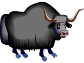 Sticker Custom Preview Image #025427 Animals Land Animals Yak1