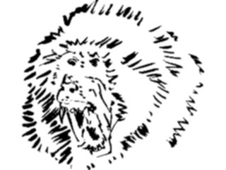 Sticker Custom Preview Image #025466 Animals Line Art Baboon