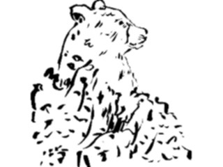 Sticker Custom Preview Image #025467 Animals Line Art Bear1