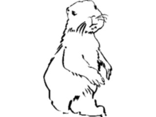 Sticker Custom Preview Image #025469 Animals Line Art Beaver