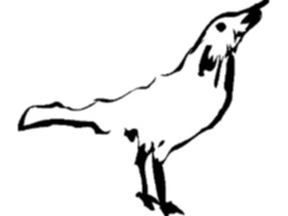 Sticker Custom Preview Image #025475 Animals Line Art Bird05