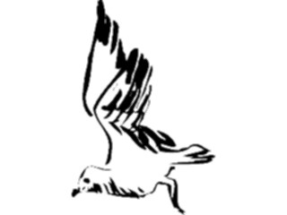 Sticker Custom Preview Image #025502 Animals Line Art Bird Flying08