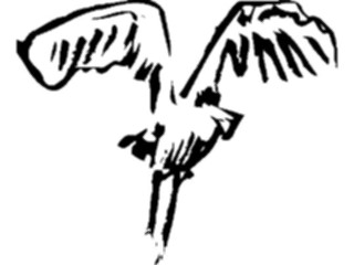 Sticker Custom Preview Image #025506 Animals Line Art Bird Flying12