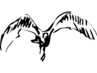 Sticker Custom Preview Image #025507 Animals Line Art Bird Flying13