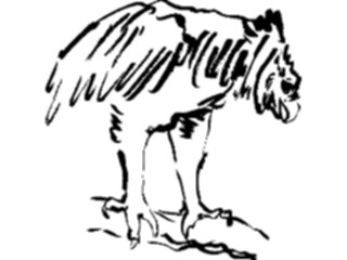 Sticker Custom Preview Image #025533 Animals Line Art Bird Perched09