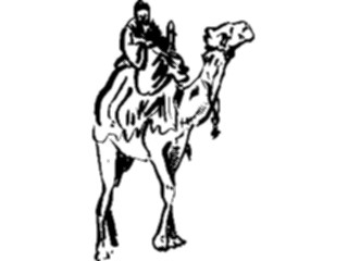 Sticker Custom Preview Image #025539 Animals Line Art Camel1