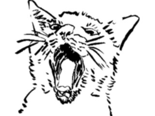 Sticker Custom Preview Image #025551 Animals Line Art Cat11