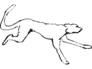 Sticker Custom Preview Image #025557 Animals Line Art Cheetah3