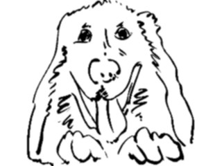 Sticker Custom Preview Image #025582 Animals Line Art Dog02