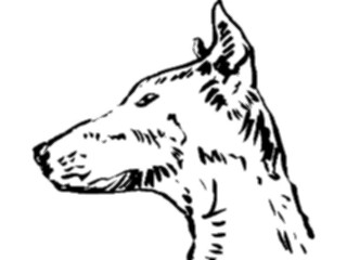 Sticker Custom Preview Image #025585 Animals Line Art Dog05