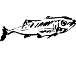 Sticker Custom Preview Image #025631 Animals Line Art Fish03