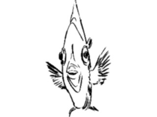 Sticker Custom Preview Image #025640 Animals Line Art Fish12