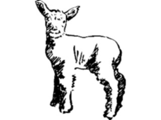 Sticker Custom Preview Image #025726 Animals Line Art Sheep