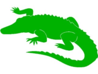 Sticker Custom Preview Image #025744 Animals Silhouettes Alligator1