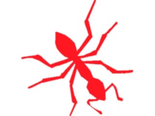 Sticker Custom Preview Image #025748 Animals Silhouettes Ant Red1