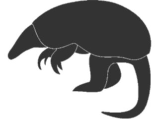 Sticker Custom Preview Image #025756 Animals Silhouettes Armadillo1