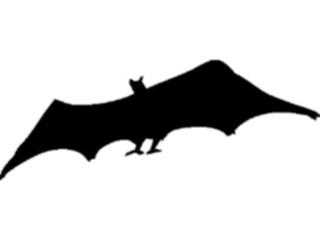 Sticker Custom Preview Image #025760 Animals Silhouettes Bat1