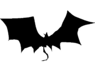 Sticker Custom Preview Image #025761 Animals Silhouettes Bat2